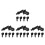 20Pcs Durable Black Plug Caps Boot Covers for Use 7