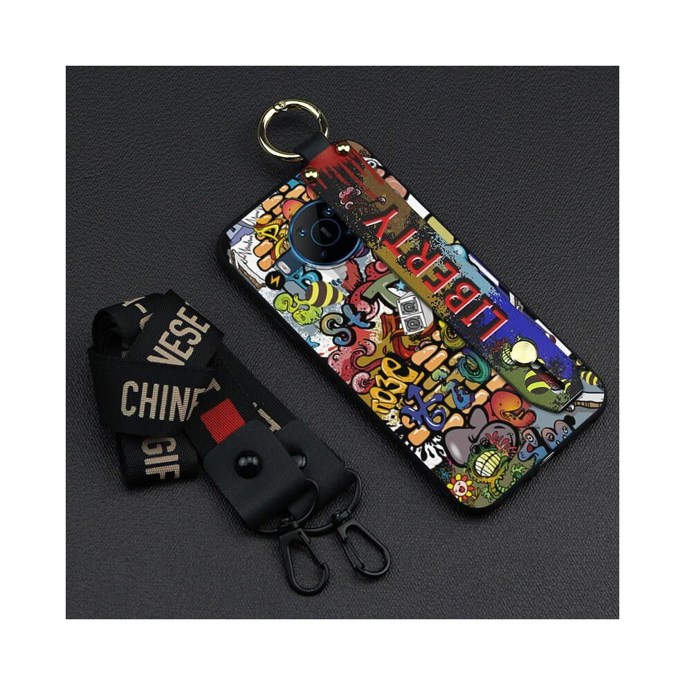 Nokia X100 Phone Case With Kickstand, Lanyard & Wrist Strap – Soft Silicone Anti-Knock, Anti-Dust Protective Case 9085618456358