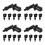 20Pcs Durable Black Plug Caps Boot Covers for Use 8