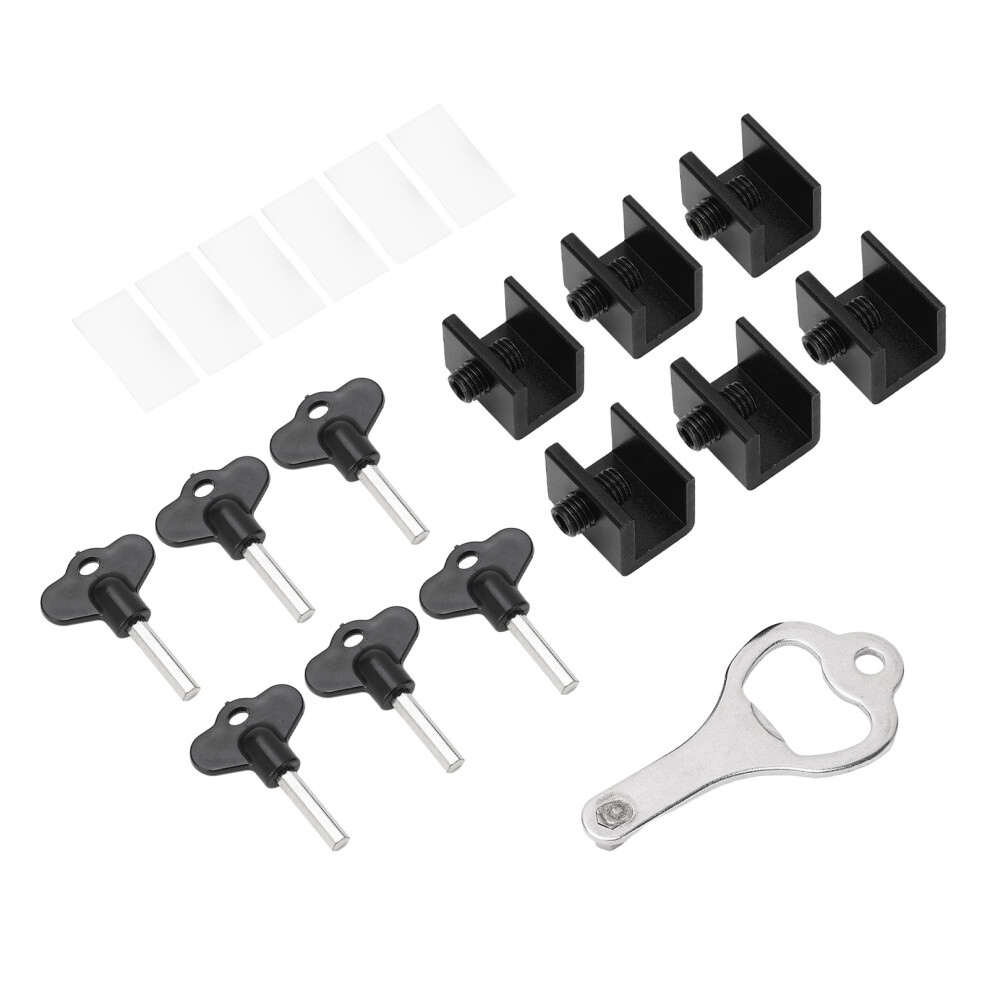 Sliding Window Locks With Keys, Screw In Design Enhanced Security Aluminum Alloy Window Locks For Vertical Horizontal Doors, Easy Installation 9028731791593