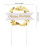 10Pcs Birthday Cake Paper Flags Golden Wreath Party Decor 2