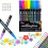 Dual-Line Metallic Contour Pen Set – 0.08–0.12in Tip, 1