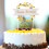 10Pcs Birthday Cake Paper Flags Golden Wreath Party Decor 7
