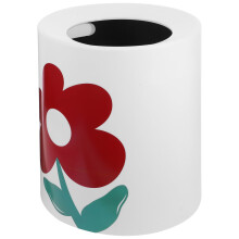 unbranded Flower Trash Can Bathroom Trash Can Waste Basket Double-layer Garbage Can Trash Bin