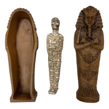 Ancient Egypt Toys Mummy Action Figure Movie Mummy Model Office 10.3X4CM Brown
