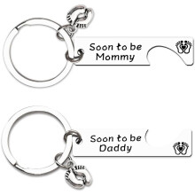 Porte-clés cadeau « Futur papa » - Annonce de grossesse - Cadeau pour papa et maman - Cadeau de naissance pour futurs parents