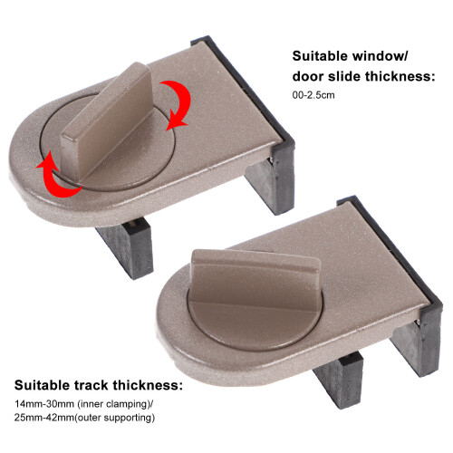 Window Stopper Child Lock Protection Aluminum Alloy 2
