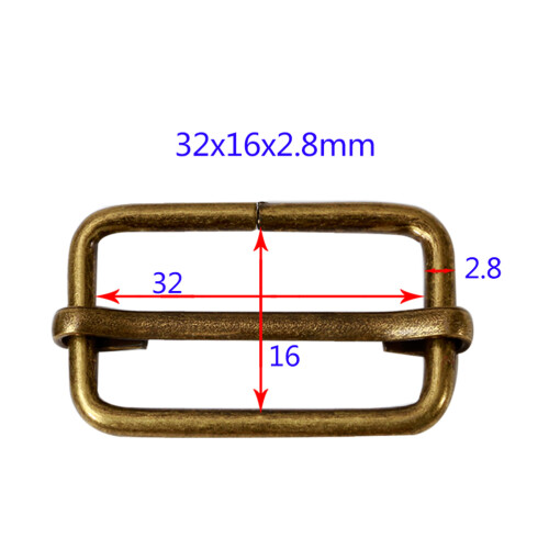 100 Pcs Travel Qinggu Bag Strap Buckles Miss Size 2 1