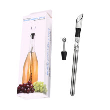 VinoAmigo - Enfriador de vino en barra, enfriador rápido de vino en barra, enfriador de botellas de vino de acero inoxidable 3 en 1 (1 unidad)