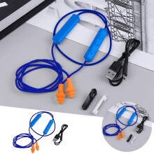 Bluetooth Earplugs for Work – Noise Suppression & Hearing Protection, Compatible with Construction Sites & Noisy Places (Blue, 1PC, 39.3")