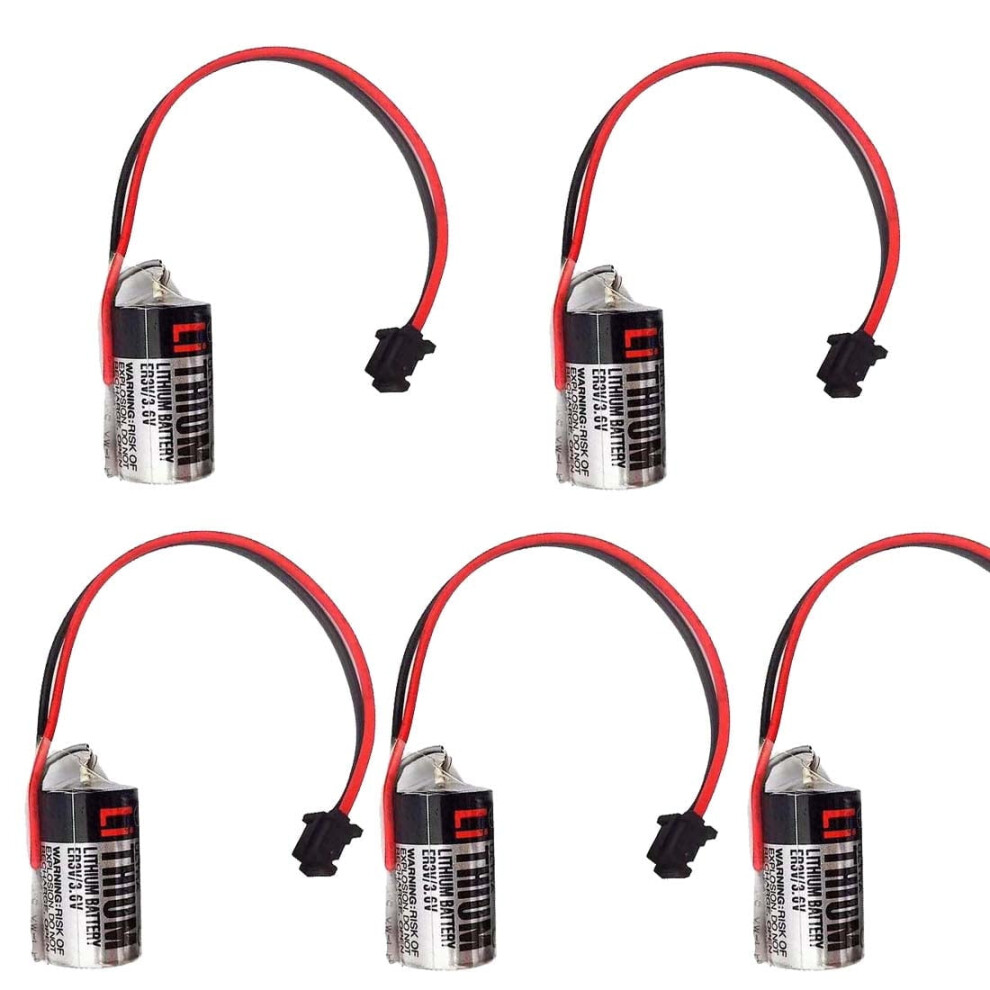 5X For Toshiba Jzsp-Ba01 Er3v 3.6V Li-Sol2 Plc Lithium Battery Er3v 1/2Aa Battery 9085618895164