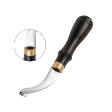 Leather Edger Creaser with Wooden Handle