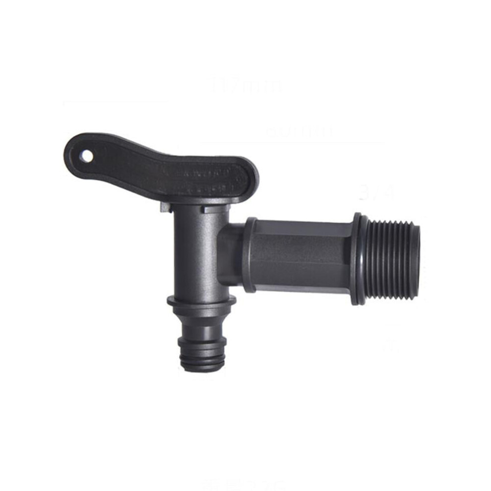 3/4 Bsp Thread Plastic Rain Barrel Water Butt Tap For Home Garden, Beer Brewing & Water Storage Tanks, Leakproof And Easy To Use 9558633092899