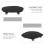 1Pc Black Acrylic Aromatherapy Storage Tray Home Sundries Organizer 8