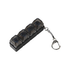 1PC Mechanical Keyboard Switches Tester Keychain Toy Stress Relief Tool With LED light 2-Key 3-Key 4-Key