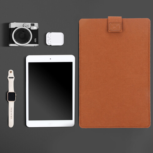 Felt Protective Sleeve, Elegant Device Pouch Waterproof Laptop Cover for S-Sized Electronics 2