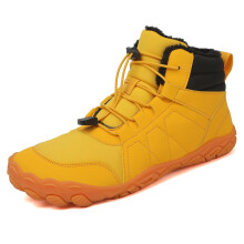 Calzado de invierno para senderismo, botas descalzas, impermeables y antideslizantes con puntera ancha, calzado de invierno para mujer y hombre.