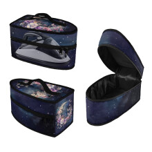 Travel Irons Carrying Organizer Portable for Clothing Ironing Machines Zipper Closure Floral Moon Starry Sky(Bag Only)