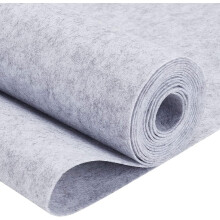 Light Gray Felt Fabric 9.8 ft x 15.75 in 1 mm thick