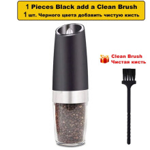 Electric Automatic Salt And Pepper Shaker Gravity Spice Mill Adjustable Coffee Grinder With LED Light Kitchen Tools