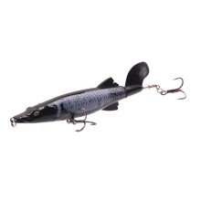 13cm/16g Crocodile Propeller Tractor Wave Climbing Floating Pencil Lure Fishing Bait Lure Bionic Fish Bait Dogfish