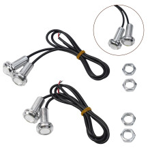 luces LED redondas de popa para embarcaciones marinas de 12 V CC, color blanco frío, accesorios para yates, lámparas subacuáticas para barcos.