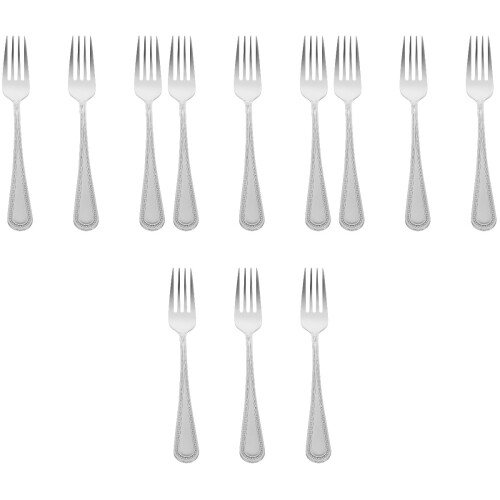 12 Pcs Small Metal Fruit And Dessert Forks For Cake Serving 1