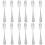12 Pcs Small Metal Fruit And Dessert Forks For Cake Serving 4
