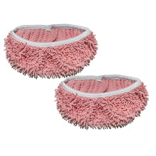 Lot de 2 lingettes de balai en microfibre réutilisables et lavables, pour nettoyage à sec et humide. Accessoires pour balais aspirateurs et