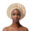 Αυτόματη αφρικανική κεφαλή γραβάτας Aso Oke Headwraps καπέλο τουρμπάνι γάμου πάρτι 1