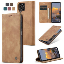Leather Wallet Phone Case with Card Holder & Zipper, Compatible with Samsung Galaxy