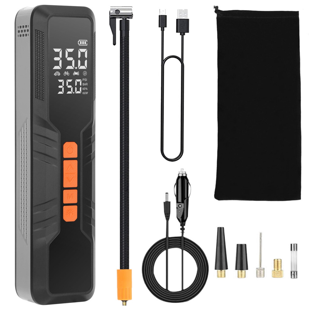 Teqhome Cordless Tire Inflator 150Psi, 6000Mah, Digital Display, 5 Inflation & 3 Modes Â Compatible With Car/Bike/Motorcycle/Balls Light 9181073496578