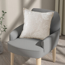 Sofa Pillows White Chenille Sofa Pillow Cushion 45x45x10cm Decorative Throw Pillow for Living Room Bed Sofa(1Pcs)