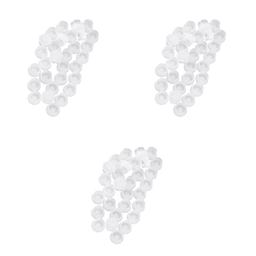 90Pcs PP Cosmetic Bottle Cap White Portable Can End Seal 1