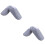 2Pcs Blue Cotton Keep Warm Slippers Fluffy Soft Breathable Home Shoes 6
