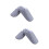 2Pcs Blue Cotton Keep Warm Slippers Fluffy Soft Breathable Home Shoes 7