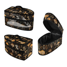 Mushroom Forest Pattern Portable Travel Iron Carrier Bag with Zipper Handle Lightweight Travel Bag Christmas, Case Only