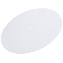 BESTONZON Turntable Platter Wool Mat White Anti Static Pad for Record Player Platter