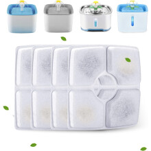 Kit com 12 filtros para bebedouro de gato, filtro de reposição Cirfifth para bebedouro de gato quadrado.