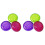 6Pcs Colorful Medicine Holder Case PP Storage Organizer 3 Compartments 3