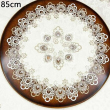 Round Tablecloth Lace Floral Table Cover Dustproof Home Festival Table Cloth for Wedding Kitchen Home Outdoor Indoor Holidays Party Decor,33.46inch