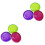6Pcs Colorful Medicine Holder Case PP Storage Organizer 3 Compartments 4