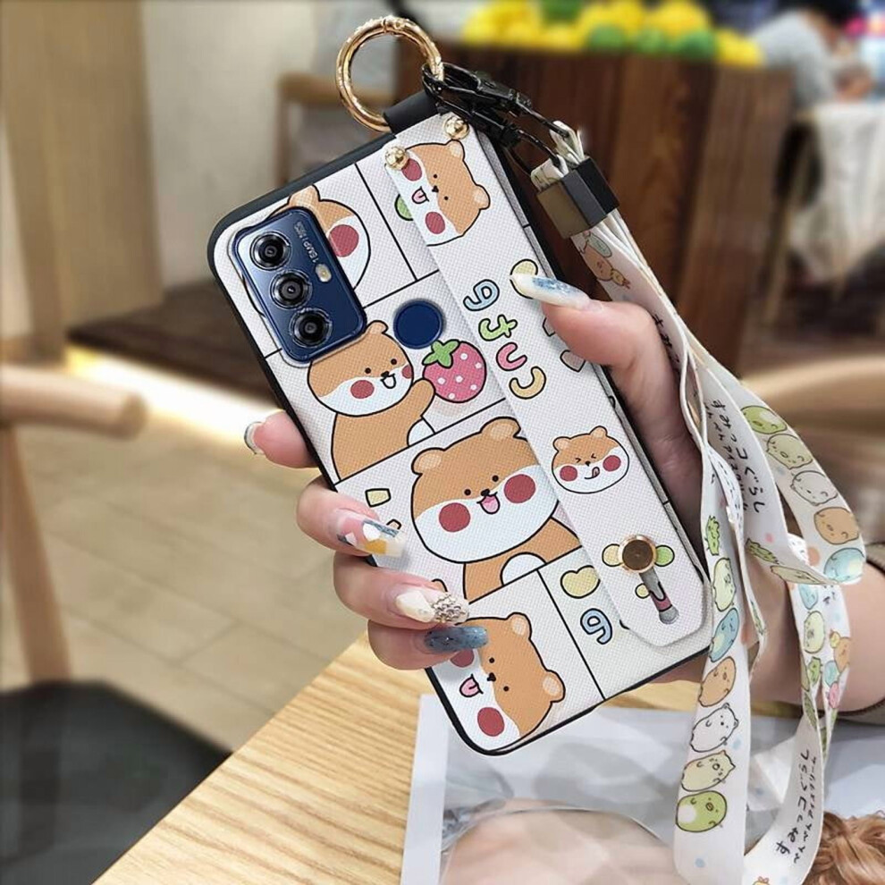 Moto G Play 2023 Phone Case Â Cartoon Kickstand, Dirt-Resistant, Shockproof, Wrist Strap & Lanyard, Waterproof Silicone Ring 9485826679974