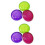 6Pcs Colorful Medicine Holder Case PP Storage Organizer 3 Compartments 5