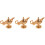 3Pcs Golden Retro Table Decoration PP Vintage Party Centerpiece 5