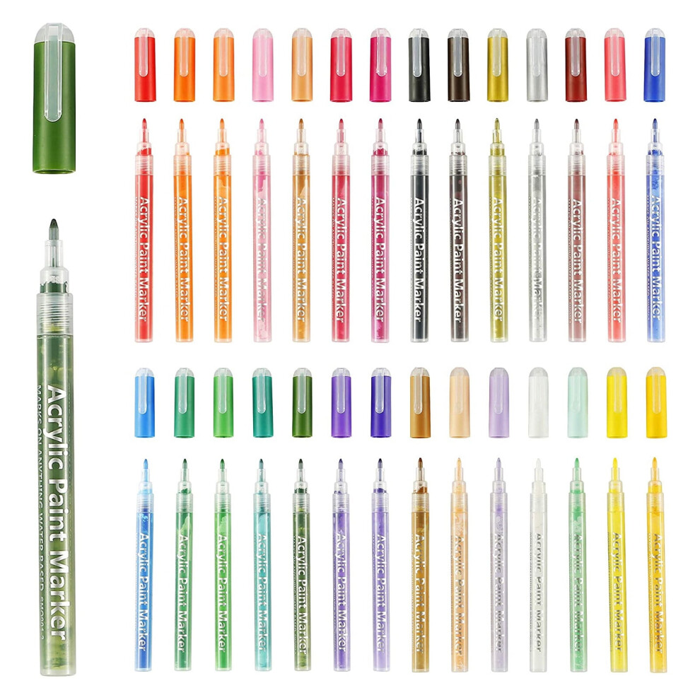 Acrylic Paint Markers 28 Colors 0.7mm Tip Water-Based-image-OPC-PWBJSJR-NEW