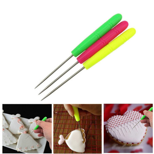 Pastry Artist's Delight, Cake Decorating Needle Tool Elevates Your Creations, Compact And Versatile For Everyday Baking (3-Piece Set)