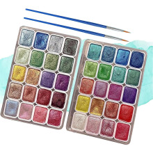 Forestry Shifting Watercolor Paint Set, 20 Colors, Shimmer Metallic Watercolors – Compatible with Forestry