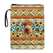 Book Cover Sleeve Book Cover Carrying Case Polyester Fabric Pocket Notebook Wraps with Waterproof for Hardcover Notebook Journal, Calf