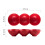 Round Bowl Ceramic Fruit Dish Salad Storage Container Red 2